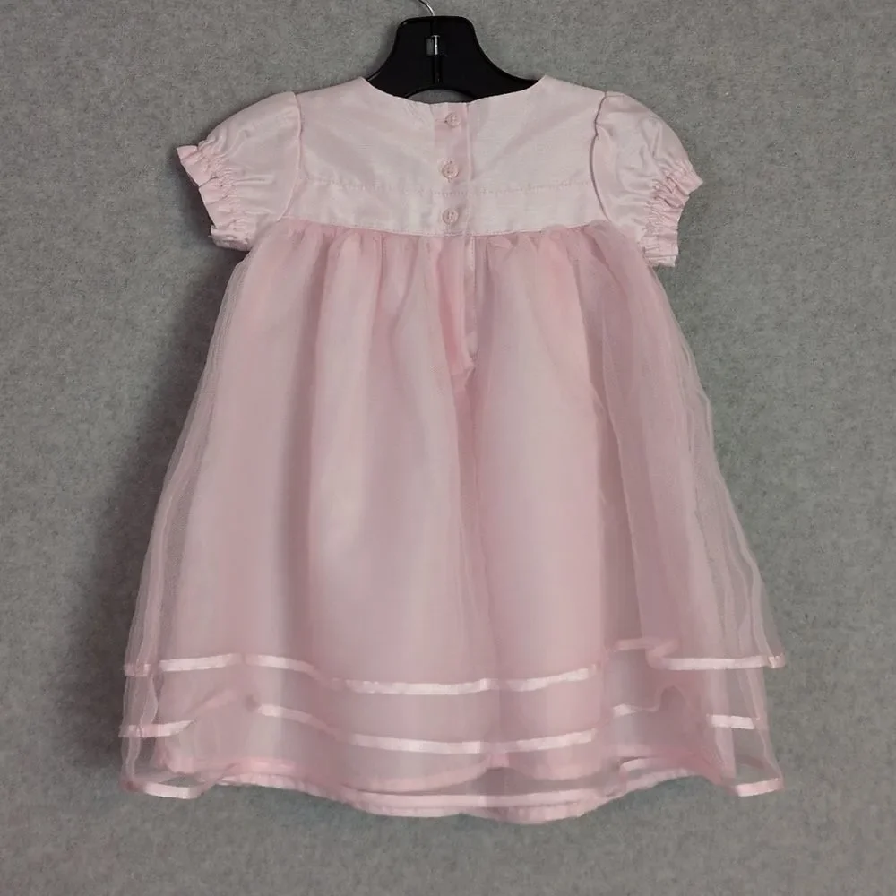 Gymboree Pink Rosette Dress With Bottoms Baby Girl 6-12M